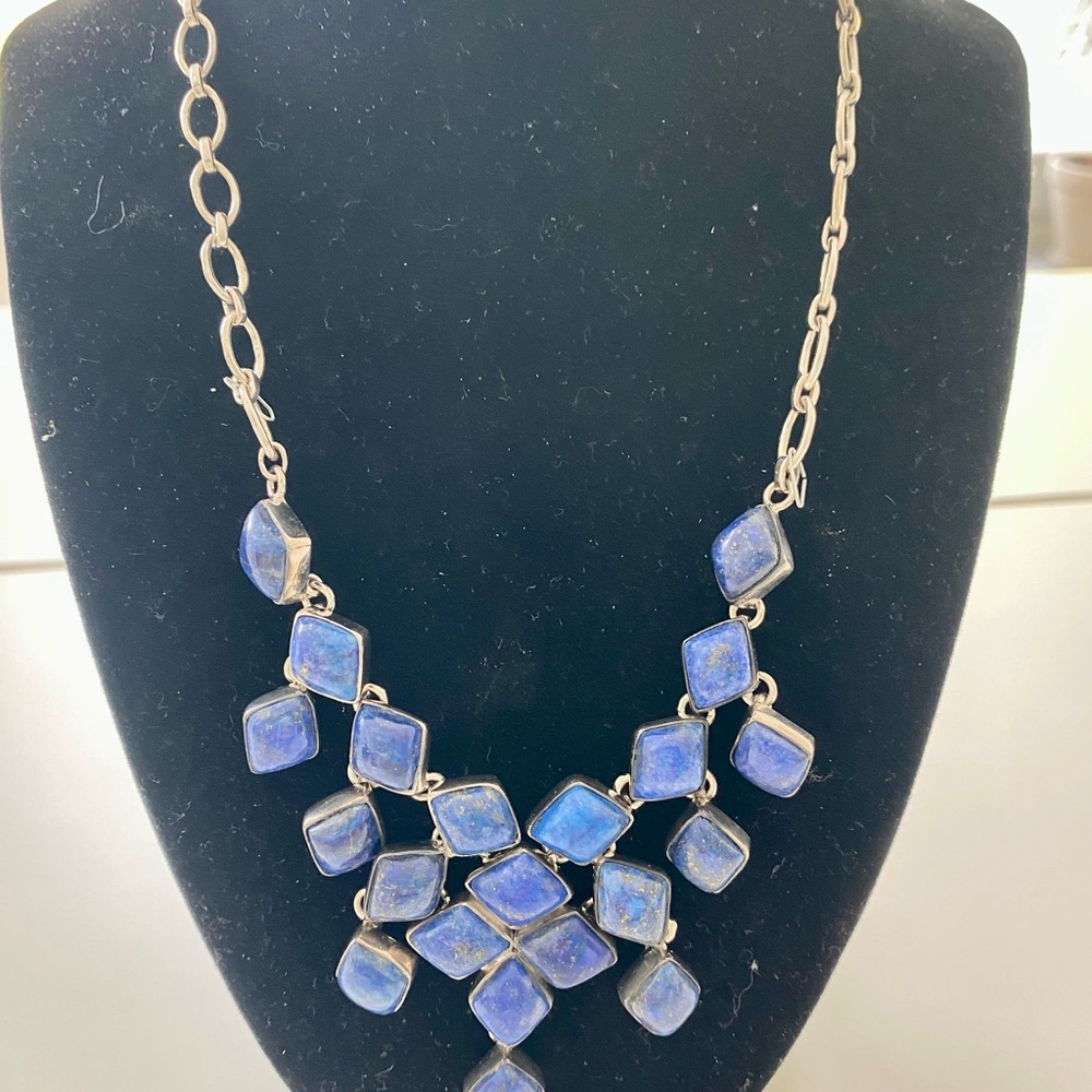 Blue lapis necklace - Picture 3 of 4